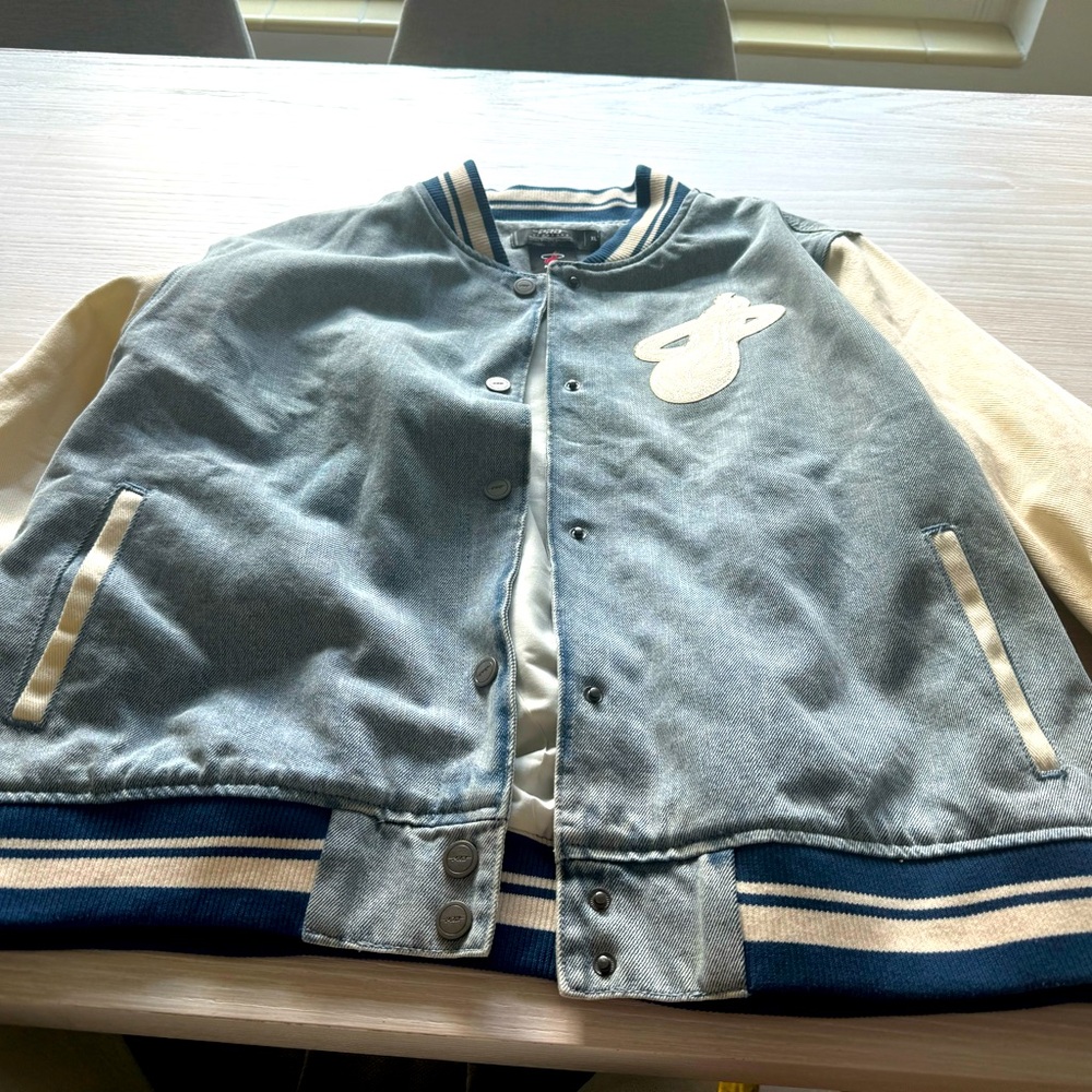 NBA Miami Heat varsity women’s denim jacket xl